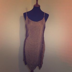 Gold fringe Hennes & Mauritz dress